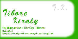 tiborc kiraly business card
